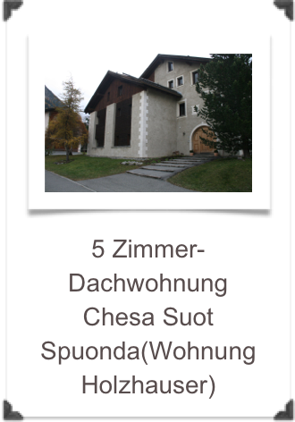 ￼5 Zimmer-DachwohnungChesa Suot Spuonda(Wohnung Holzhauser)